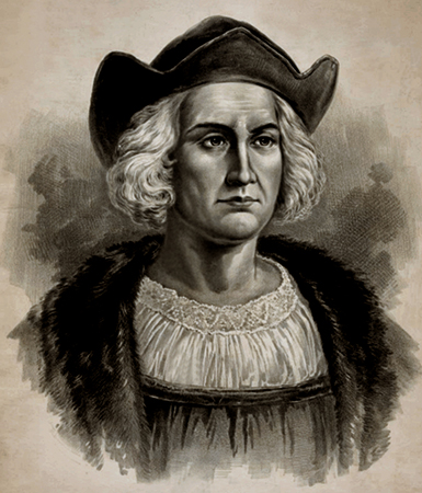 Молодой Христофор Колумб на портрете