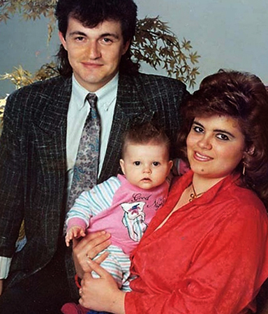 С женой Ольгой и дочерью Ладой