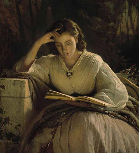 Картина "За чтением" (жена Софья)