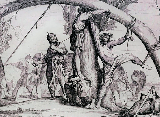 «Казнь князя Игоря». Картина Ф. Бруни