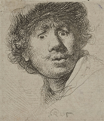 Рембрандт в возрасте 23 лет (автопортрет)