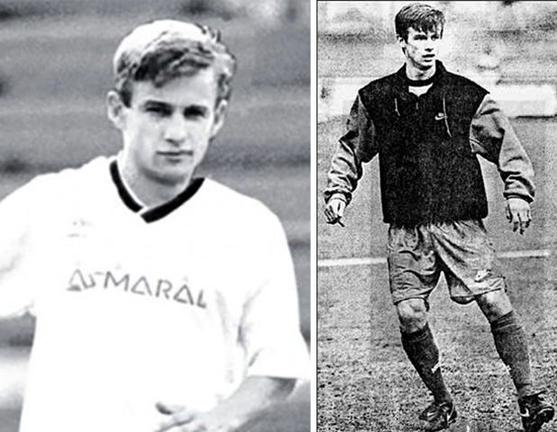 В юности и начале футбольной карьеры