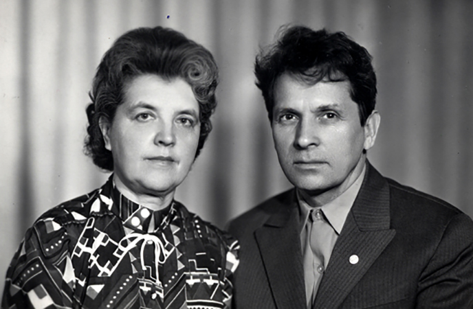 С женой Людмилой (1966)