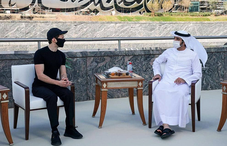 Павел Дуров на встрече с шейхом Дубая