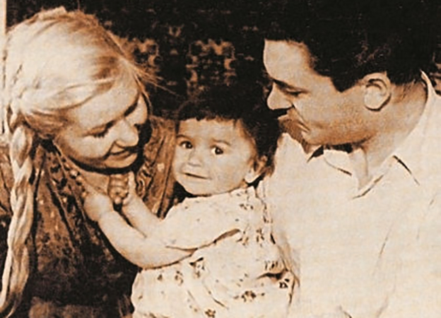 С первым мужем Сергеем и дочерью Натальей