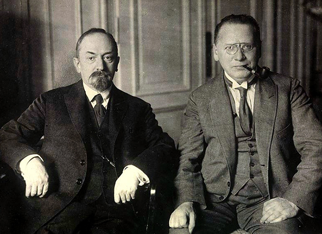 Г. Чичерин и М. Литвинов 