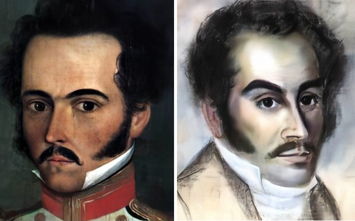 Симон Боливар в 1812 и 1816 г.