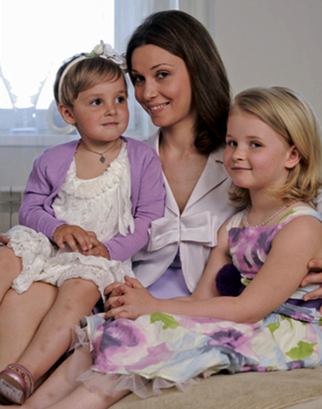 Александра Урсуляк с детьми