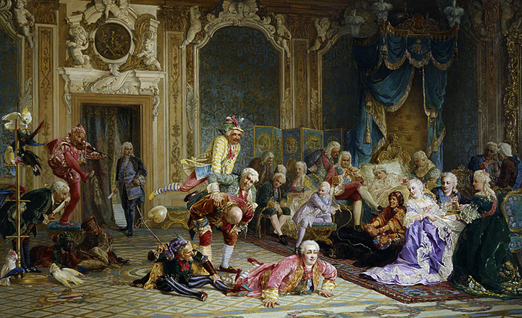 Шуты в спальне А. Иоанновны (В.И. Якоби, 1872)