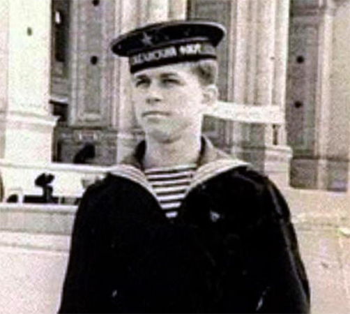 Юрий Богатиков во время службы на флоте