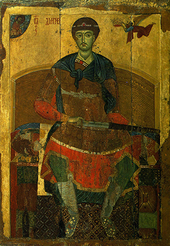 Димитрий Солунский (икона XII века)