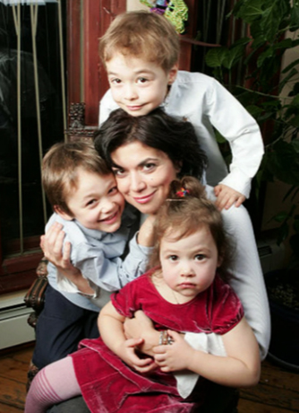 Вторая жена Екатерина с детьми