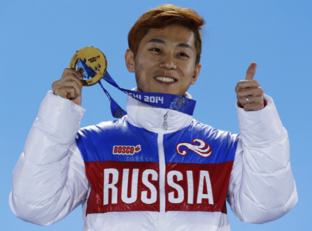 Виктор Ан с золотой медалью