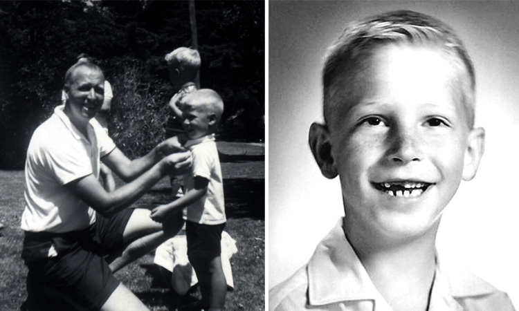 Билл Гейтс в детстве (слева с отцом)
