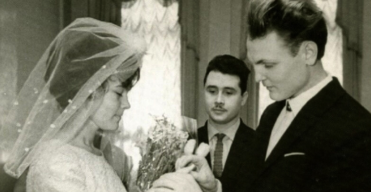 Владимир Крупин с женой в молодости