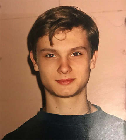 Владимир Фекленко в 17 лет