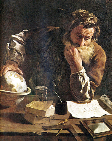 Задумчивый Архимед. Худ. Доменико Фетти (1620 г.)