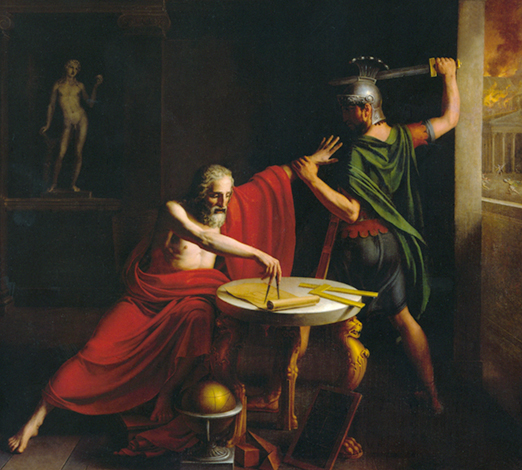 Смерть Архимеда худ. Томас Деджордж (1815 г.)
