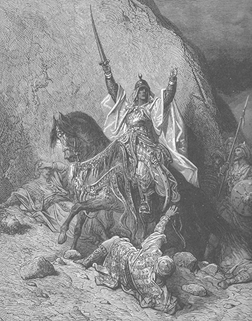 Изображение победоносного Саладина, XIX век, Гюстав Доре