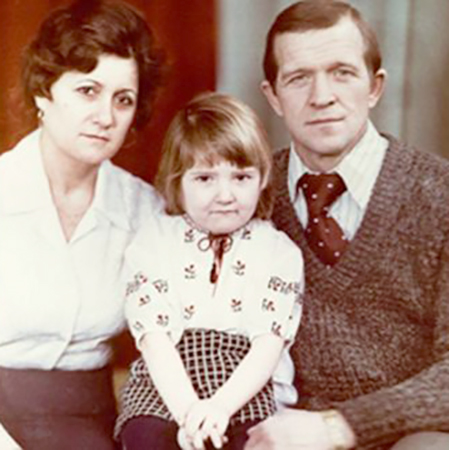 Наталия Могилевская с родителями