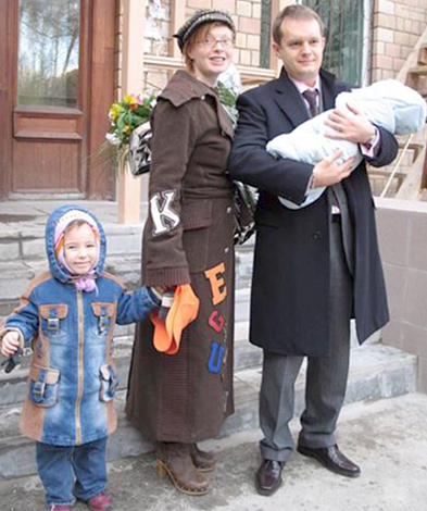 С Вадимом Беляевым и детьми