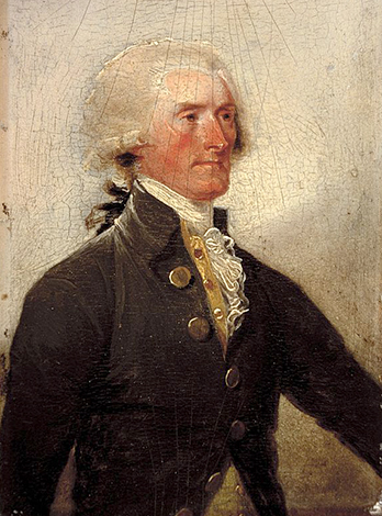 Портрет Томаса Джефферсона в молодости