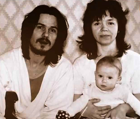 Со второй женой Ольгой и дочерью Дарьей