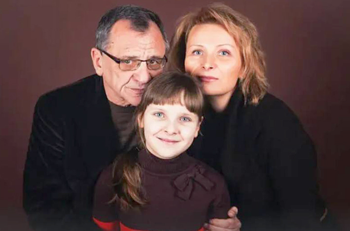 С женой Дианой и дочерью Елизаветой