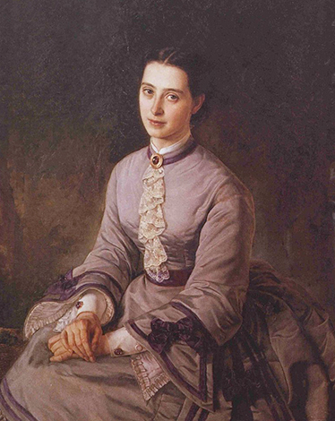 Жена Александра Алексеевна на портрете