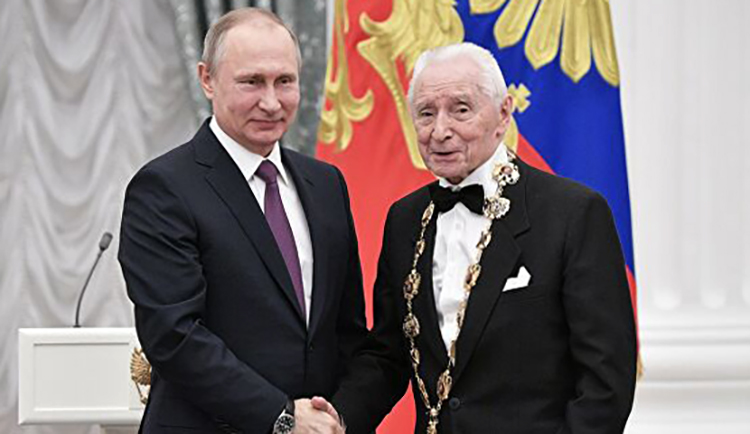 Юрий Григорович с Владимиром Путиным