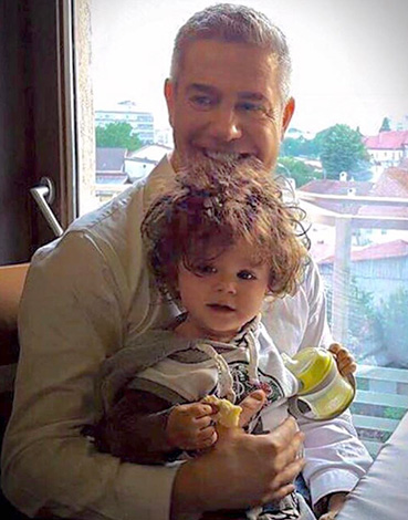 Алессандро Сафина с сыном