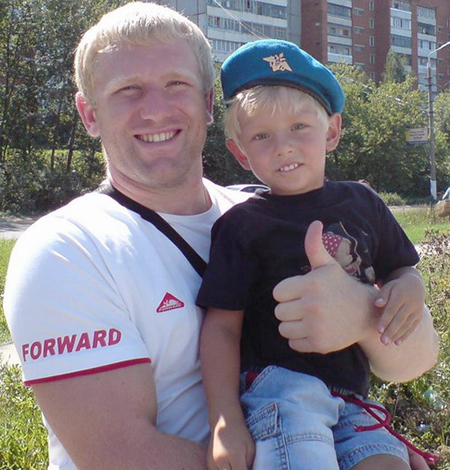 Сергей Харитонов с сыном