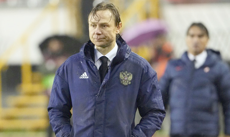 Валерий Карпин в должности главного тренера сборной России по футболу