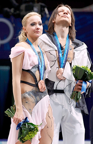 Оксана Домнина и Максим Шабалин на Олимпиаде в Ванкувере (2010)