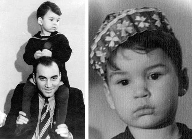 Владимир Молчанов в детстве (слева с отцом)