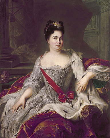 Екатерина I на портрете Ж.-М. Натье, 1717 г.