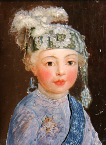 Людовик XVI в детстве. Худ. Пьер Жуффруа