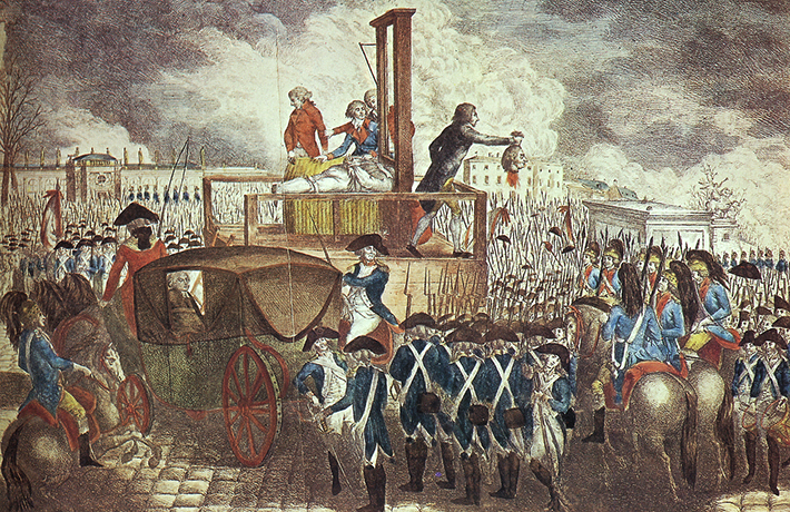 Казнь Людовика XVI на гильотине