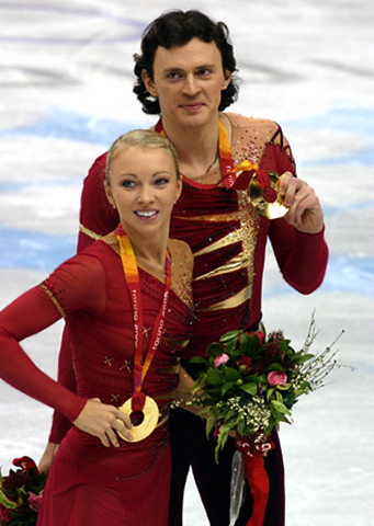 Максим Маринин и Татьяна Тотьмянина на Олимпиаде в Турине
