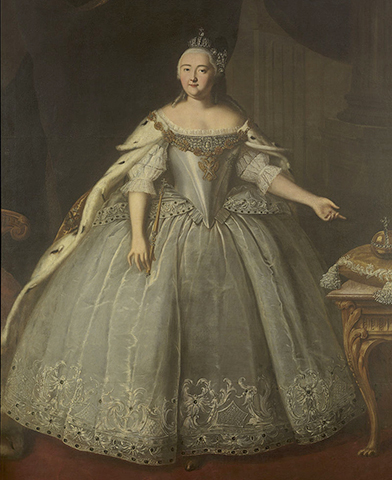 Портрет Елизаветы Петровны кисти Ивана Вишнякова (1743)