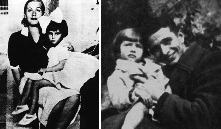 Софи Лорен с матерью и отцом в детстве