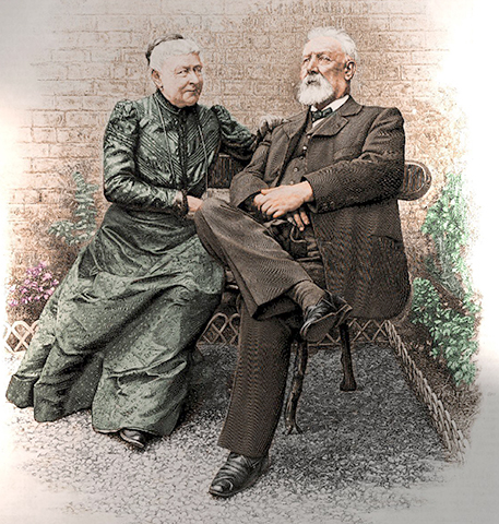 Жюль Верн с женой