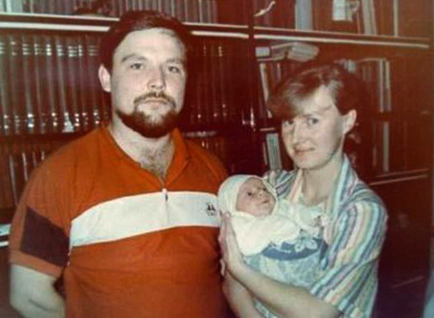С первой женой Светланой и сыном Дмитрием