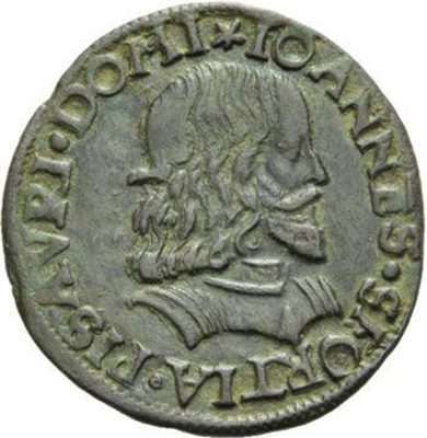 Монета с изображением Пезаро Джованни Сфорца
