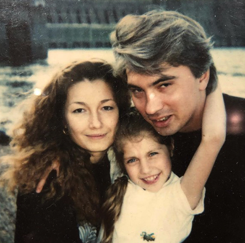 С первой женой Светланой и дочерью Александрой