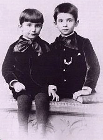 Стефан Цвейг в 5 лет с братом Альфредом