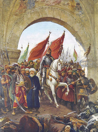 Въезд султана Мехмеда II в Константинополь, картина Фаусто Зонаро