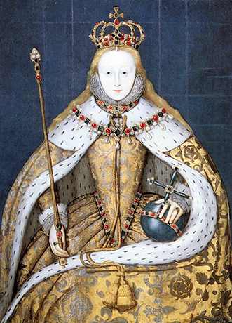 Портрет Елизаветы I во время коронации
