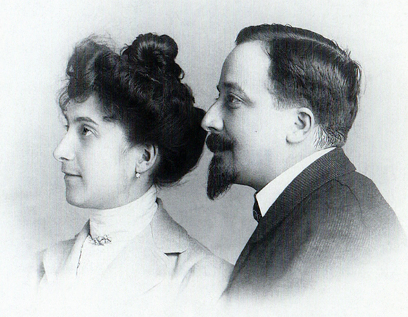 С мужем Фернаном Николя Кальманом (1900 г.)