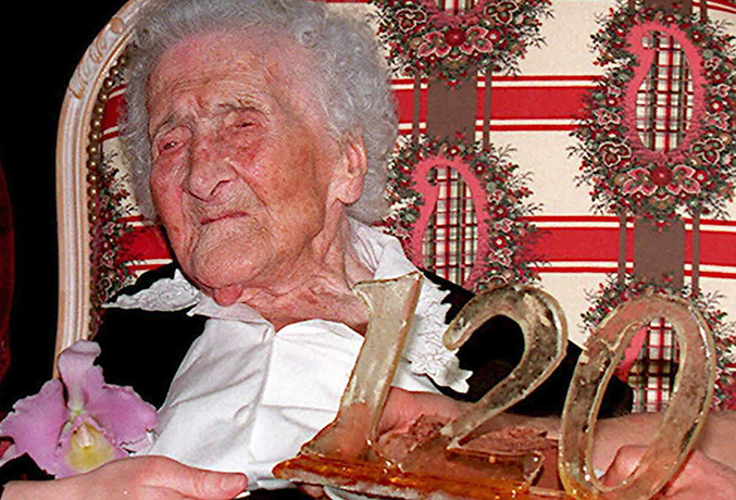 Жанна Кальман в 120 лет